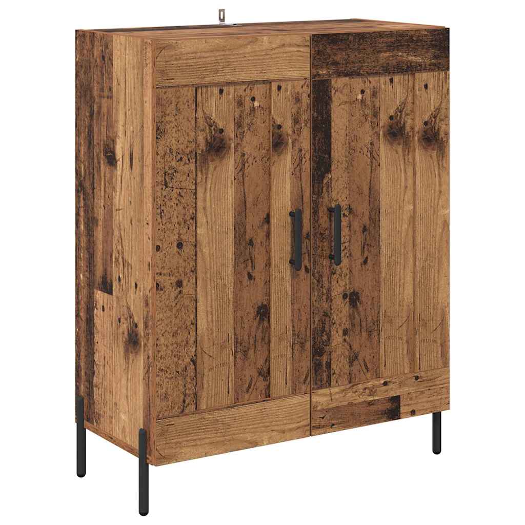 vidaXL Highboard 2 pcs Stare drewno Materiał drewnopochodny