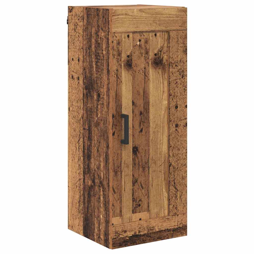 vidaXL Highboard z szufladą Stare drewno 34,5 x 34 x 180 cm