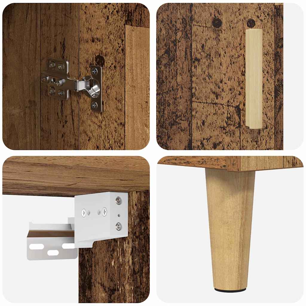vidaXL Highboard Stare drewno 69,5 x 32,5 x 180 cm