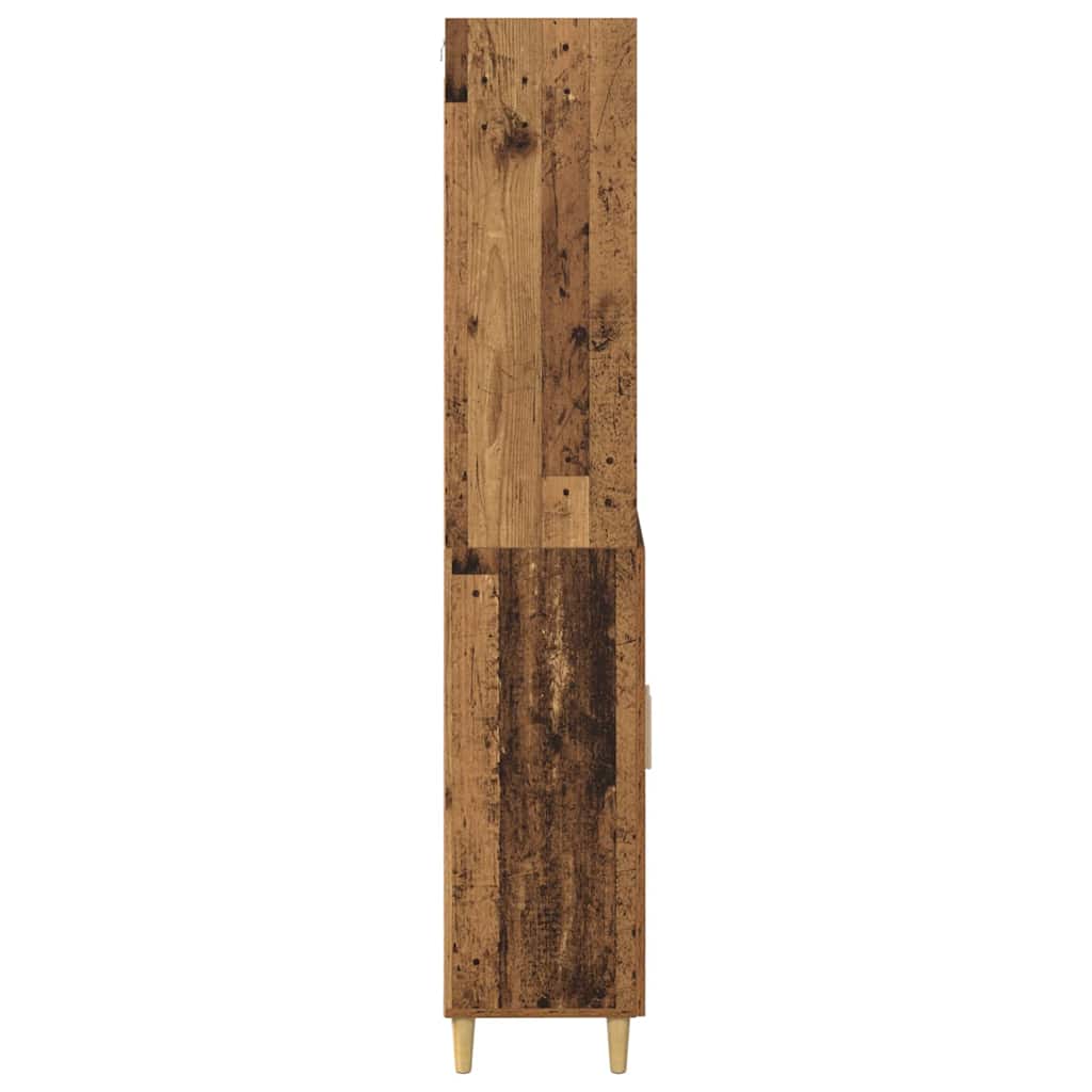 vidaXL Highboard Stare drewno 69,5 x 32,5 x 180 cm