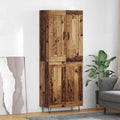 vidaXL Highboard Stare drewno 69,5 x 34 x 180 cm Drewno inżynieryjne
