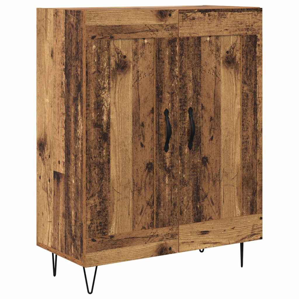 vidaXL Highboard Stare drewno 69,5 x 34 x 180 cm Drewno inżynieryjne