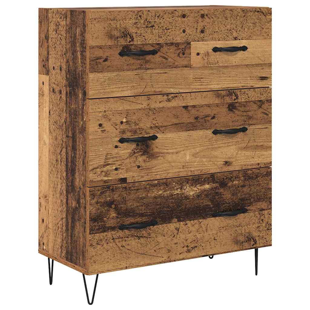 vidaXL Highboard Stare drewno 69,5 x 34 x 180 cm Drewno inżynieryjne