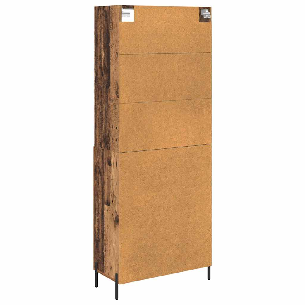 vidaXL Highboard Stare drewno 69,5 x 32,5 x 180 cm