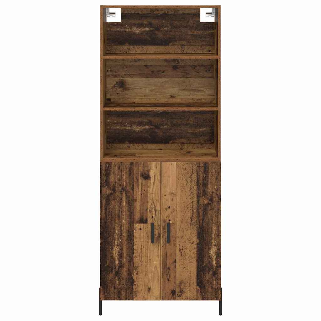 vidaXL Highboard Stare drewno 69,5 x 32,5 x 180 cm