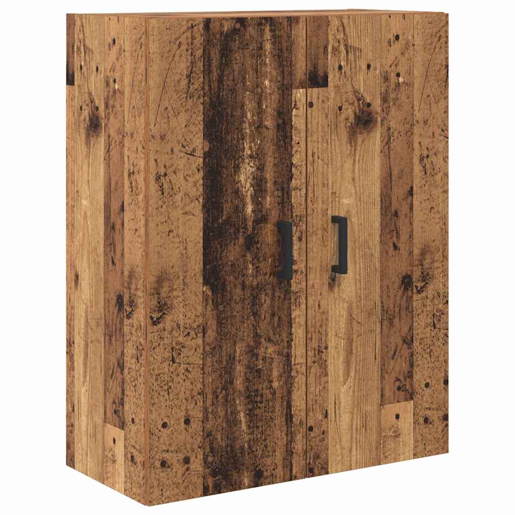 vidaXL Highboard Montowane na ścianie Stare drewno 69,5 x 34 x 180 cm