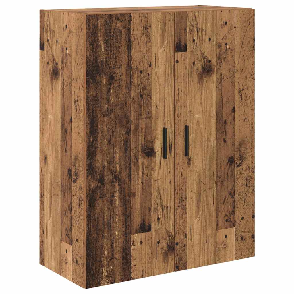 vidaXL Highboard 2 pcs Stare drewno Drewno inżynieryjne i szkło