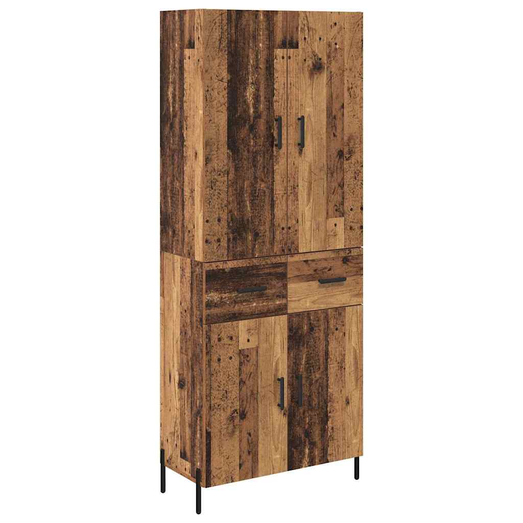 vidaXL Highboard Stare drewno 69,5 x 34 x 180 cm