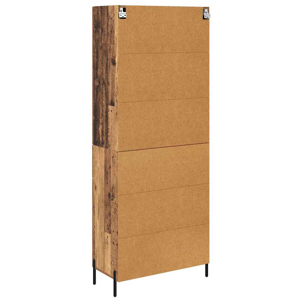 vidaXL Highboard Stare drewno 69,5 x 34 x 180 cm