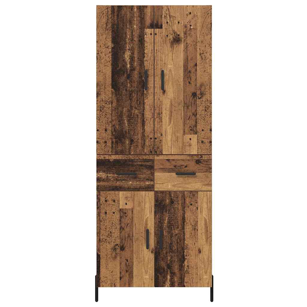 vidaXL Highboard Stare drewno 69,5 x 34 x 180 cm
