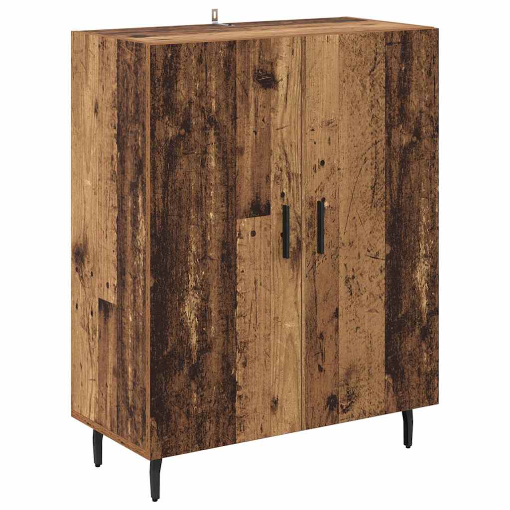vidaXL Highboard 2 pcs Stare drewno Materiał drewnopochodny