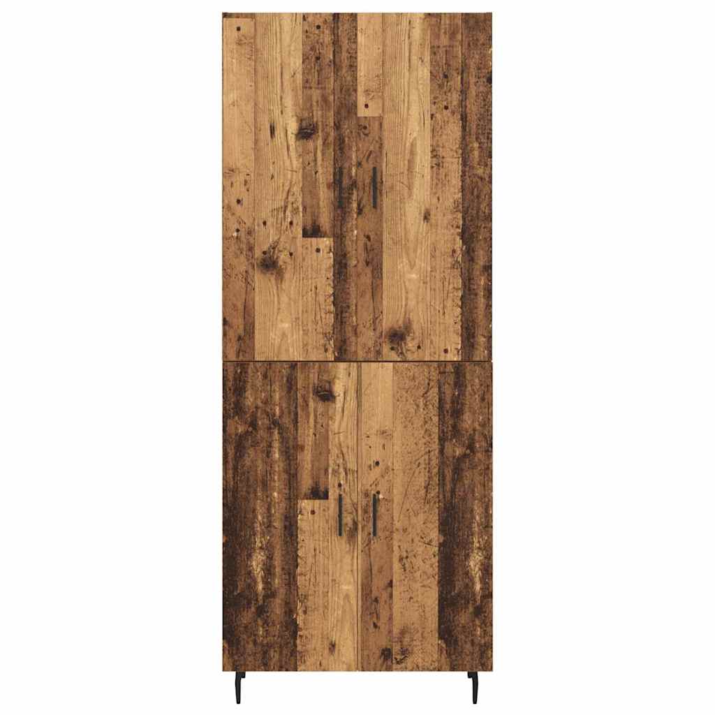 vidaXL Highboard 2 pcs Stare drewno Materiał drewnopochodny