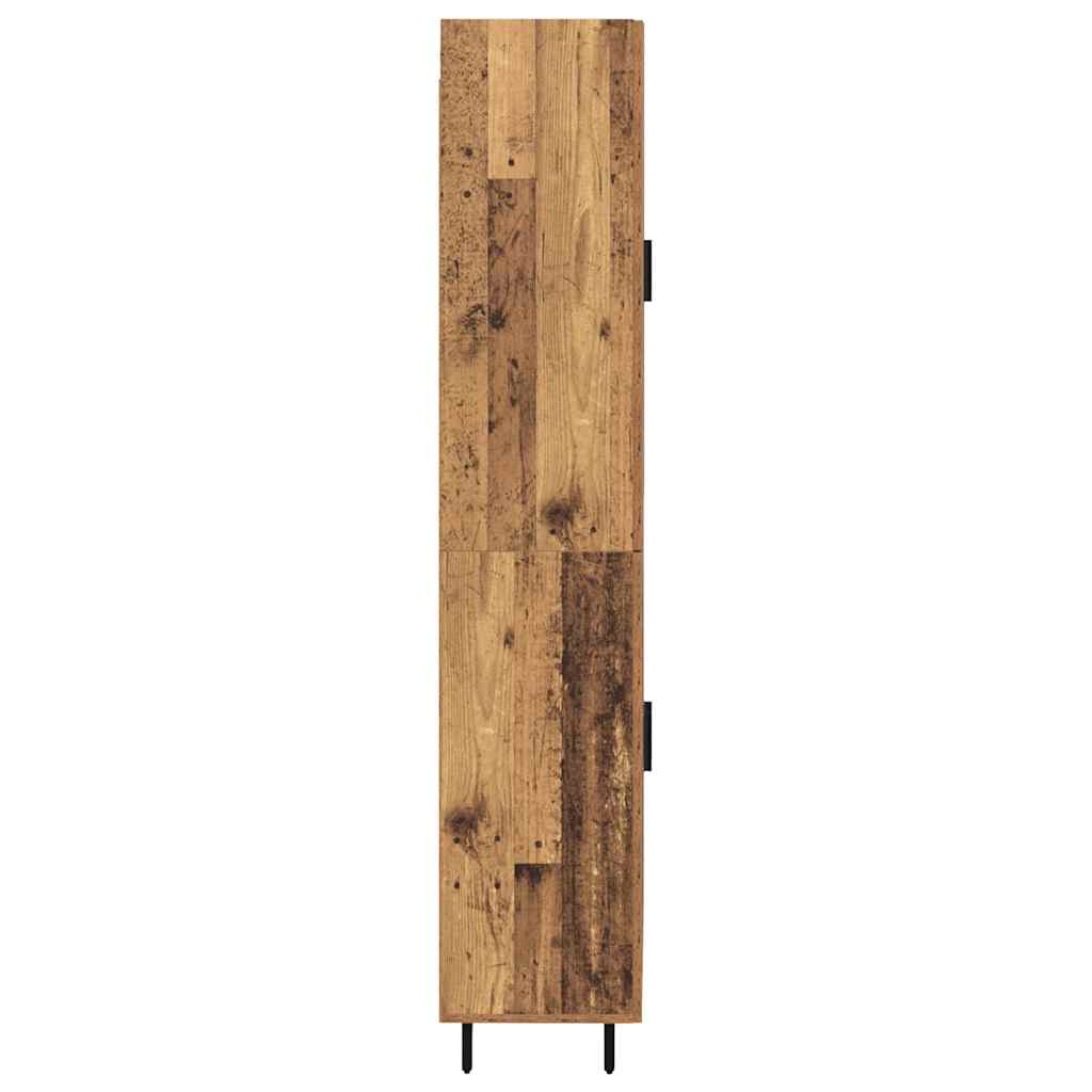 vidaXL Highboard 2 pcs Stare drewno Materiał drewnopochodny