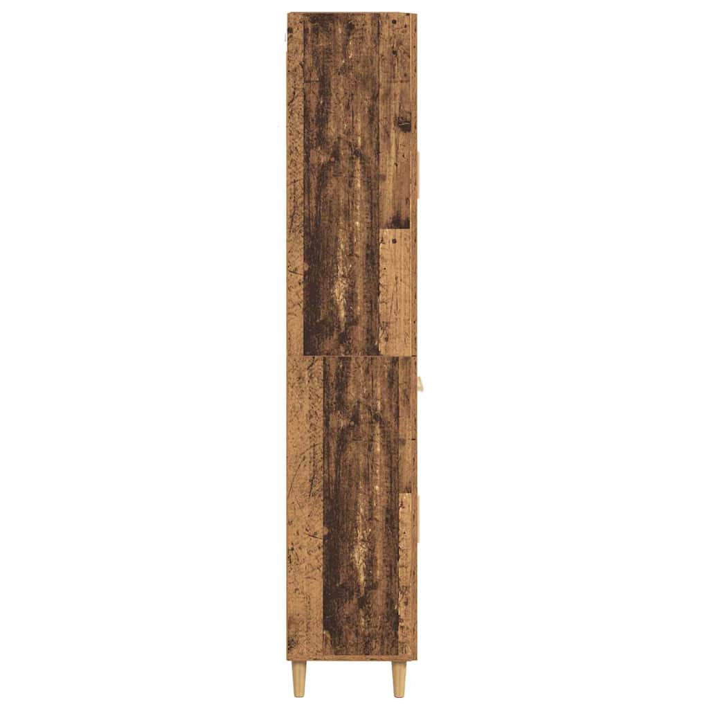 vidaXL Highboard z szufladą Stare drewno 69,5 x 34 x 180 cm