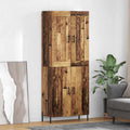 vidaXL Highboard 2 pcs Stare drewno Materiał drewnopochodny