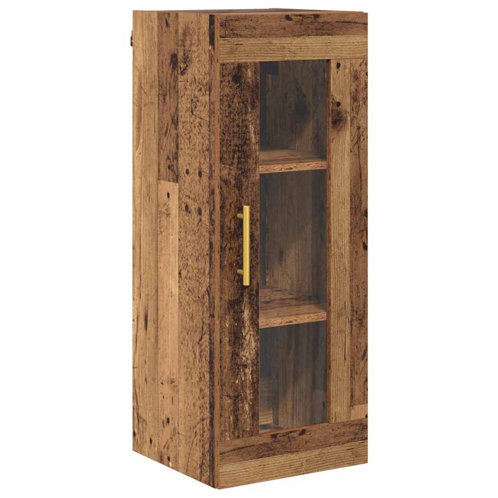 vidaXL Highboard 2 pcs Stare drewno Materiał drewnopochodny