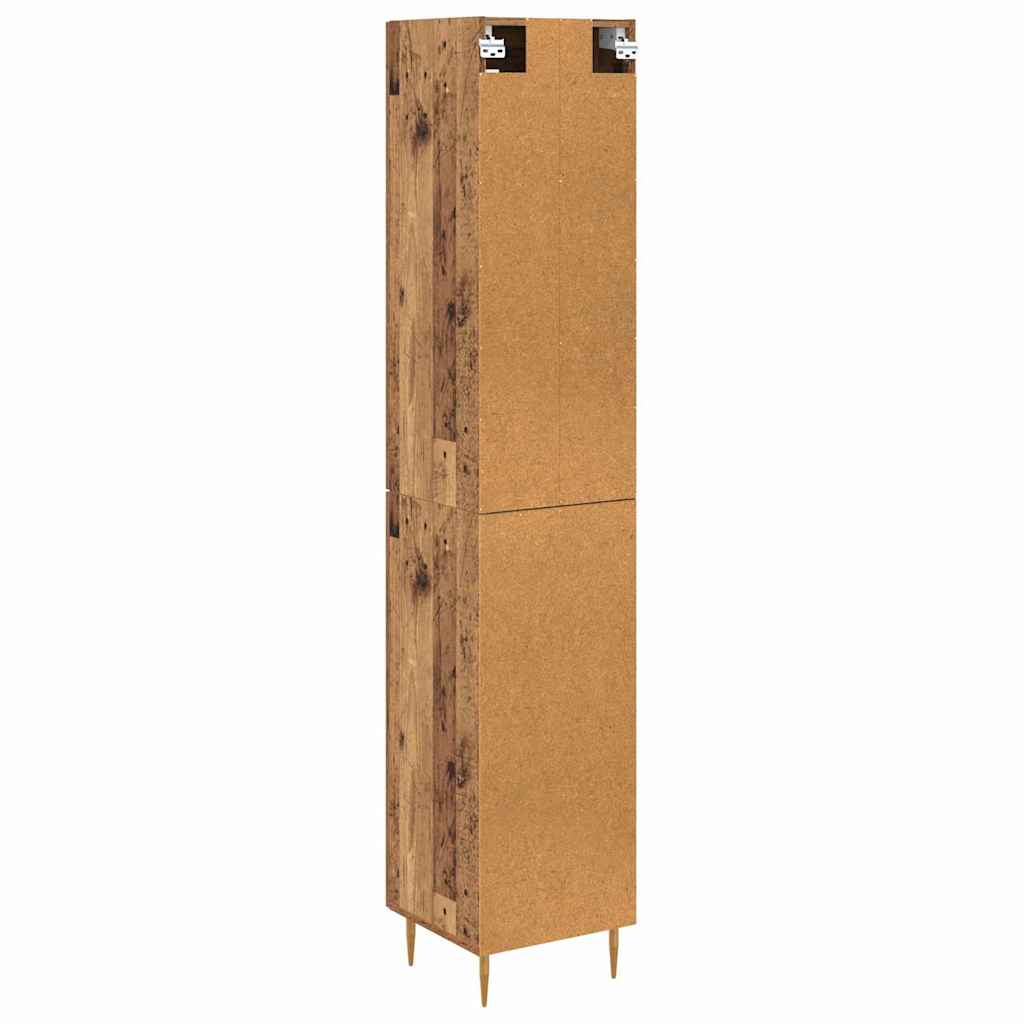 vidaXL Highboard 2 pcs Stare drewno Materiał drewnopochodny