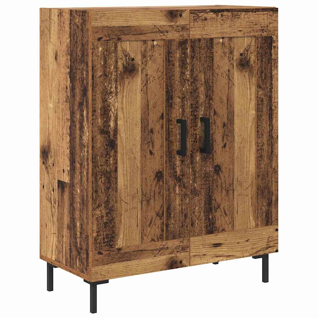 vidaXL Highboard 2 pcs Stare drewno Materiał drewnopochodny
