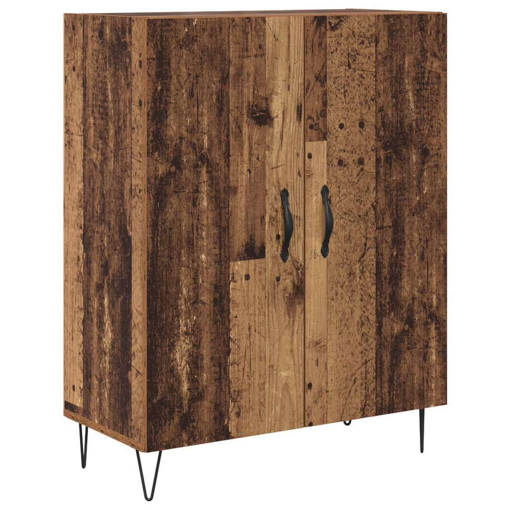 vidaXL Highboard Stare drewno 69,5 x 34 x 180 cm Drewno inżynieryjne