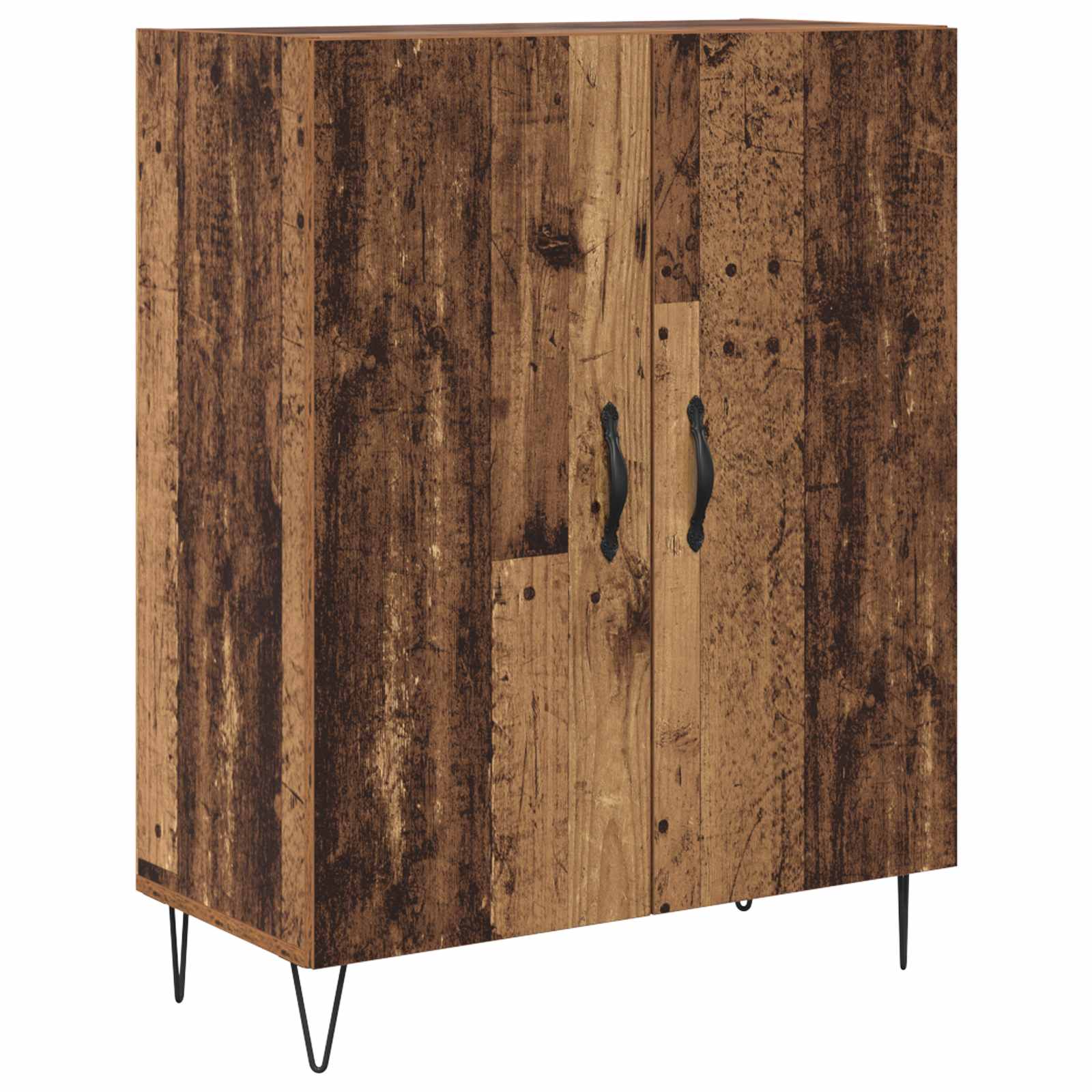 vidaXL Highboard Stare drewno 69,5 x 34 x 180 cm Drewno inżynieryjne