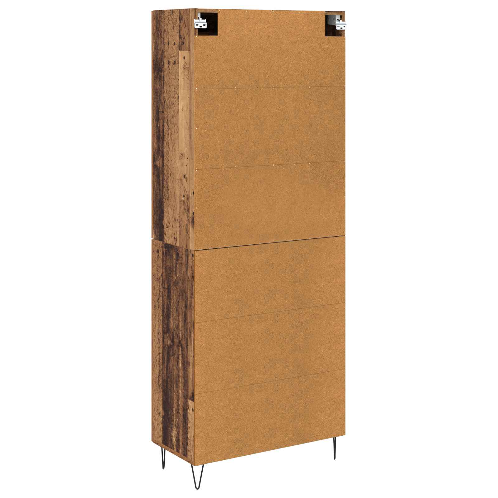 vidaXL Highboard Stare drewno 69,5 x 34 x 180 cm Drewno inżynieryjne
