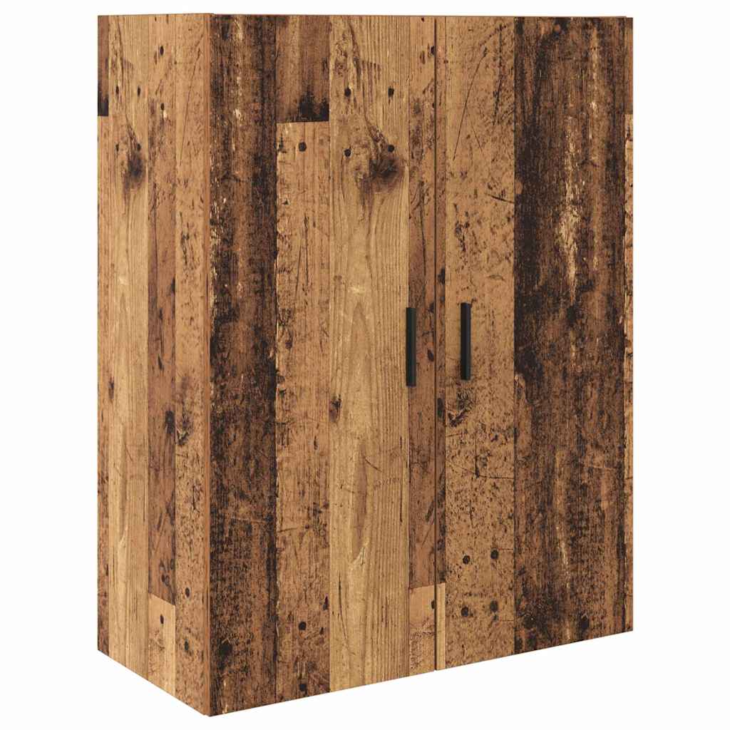vidaXL Highboard 2 pcs Stare drewno Drewno inżynieryjne i szkło