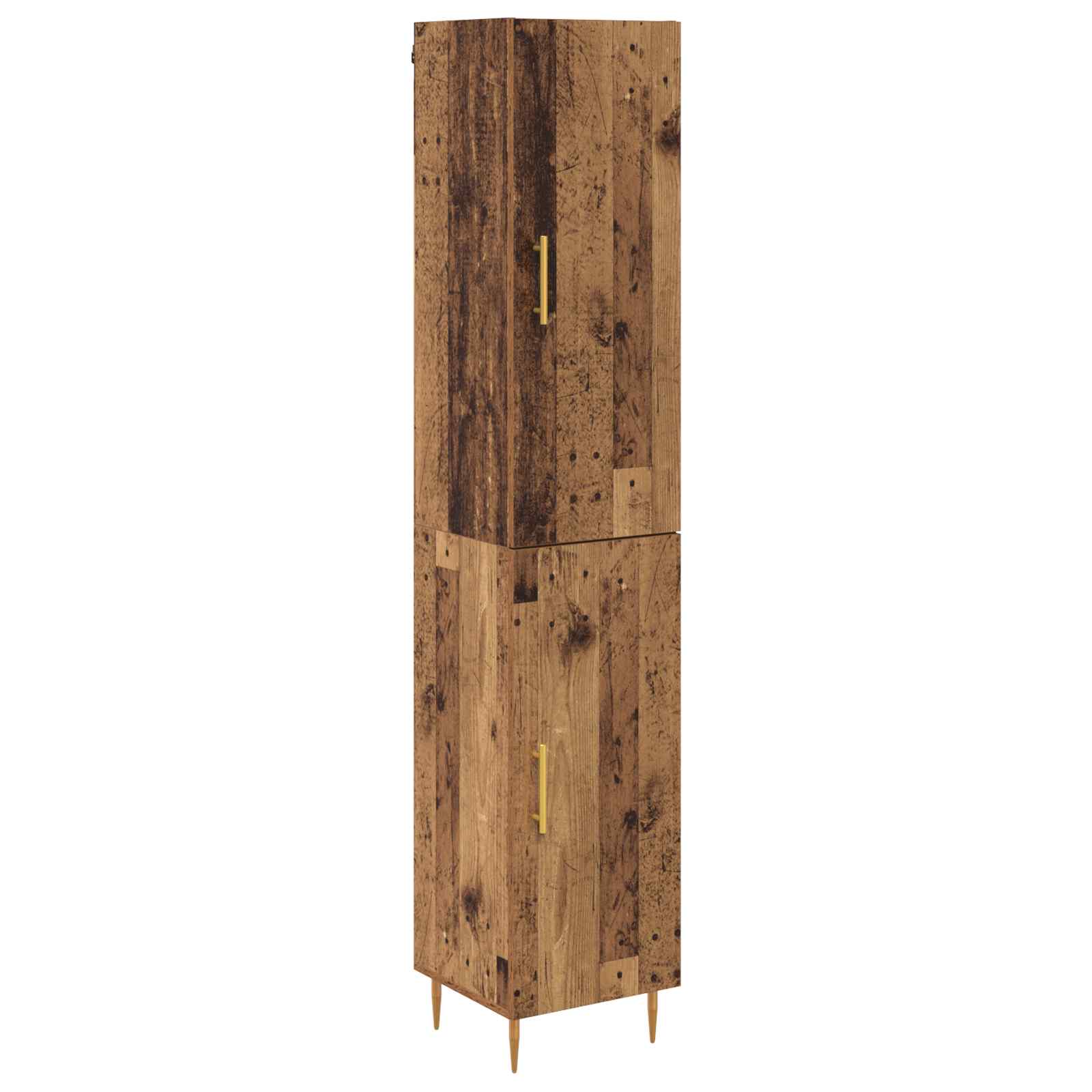 vidaXL Highboard 2 pcs Stare drewno Materiał drewnopochodny