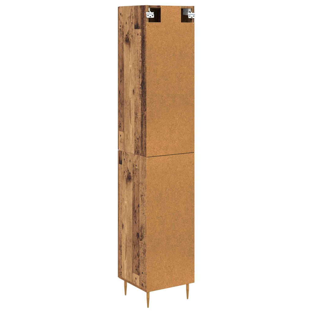 vidaXL Highboard 2 pcs Stare drewno Materiał drewnopochodny