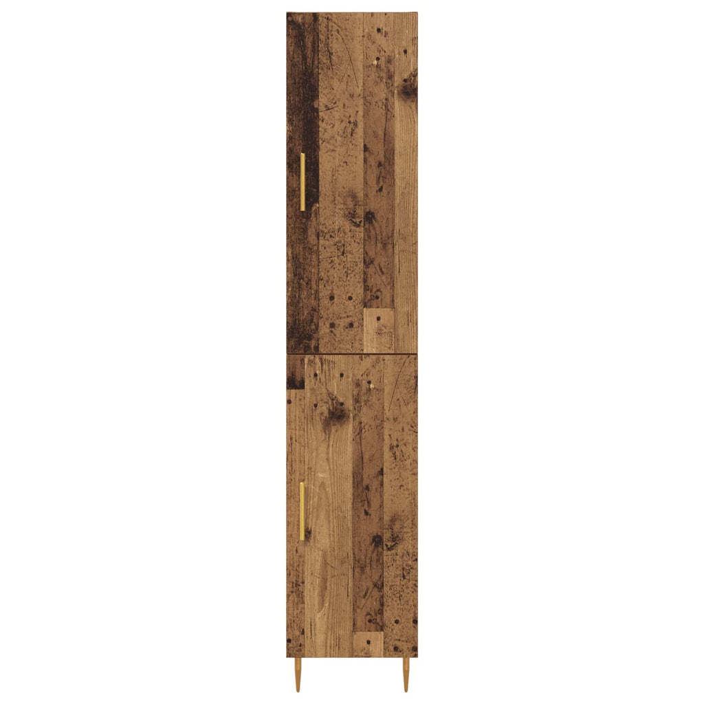vidaXL Highboard 2 pcs Stare drewno Materiał drewnopochodny