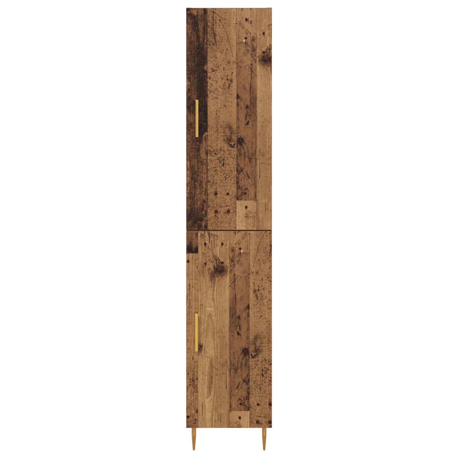 vidaXL Highboard 2 pcs Stare drewno Materiał drewnopochodny
