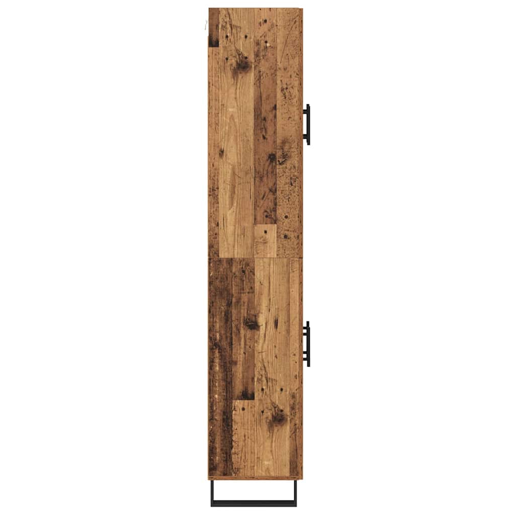 vidaXL Highboard 2 szt. Stare drewno 69,5 x 34 x 180 cm