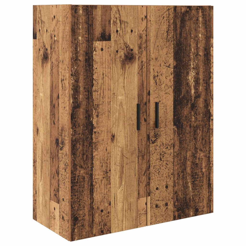 vidaXL Highboard 2 pcs Stare drewno Drewno inżynieryjne i szkło