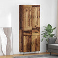 vidaXL Highboard Stare drewno 69,5 x 34 x 180 cm Drewno inżynieryjne