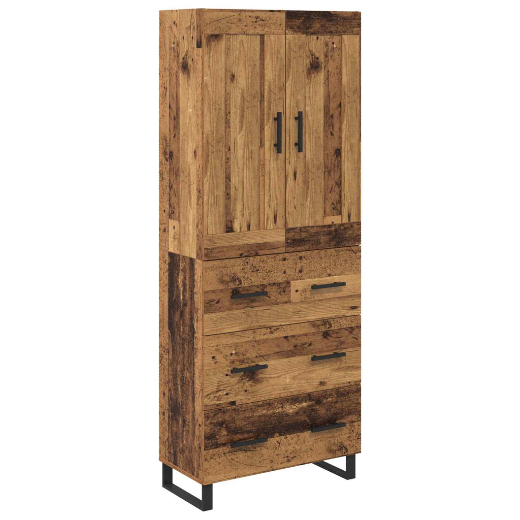 vidaXL Highboard Stare drewno 69,5 x 34 x 180 cm