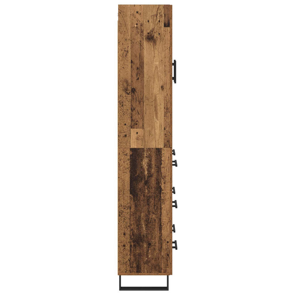 vidaXL Highboard Stare drewno 69,5 x 34 x 180 cm
