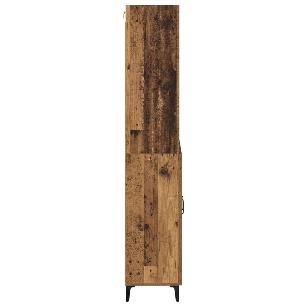 vidaXL Highboard Stare drewno 69,5 x 34 x 180 cm