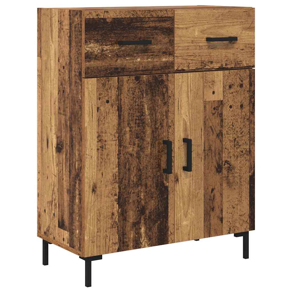 vidaXL Highboard z szufladą Stare drewno 69,5 x 34 x 180 cm