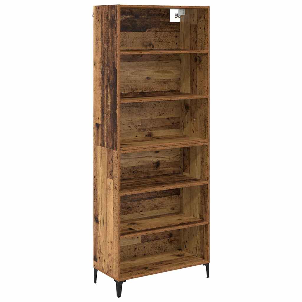 vidaXL Highboard Stare drewno 69,5 x 34 x 180 cm
