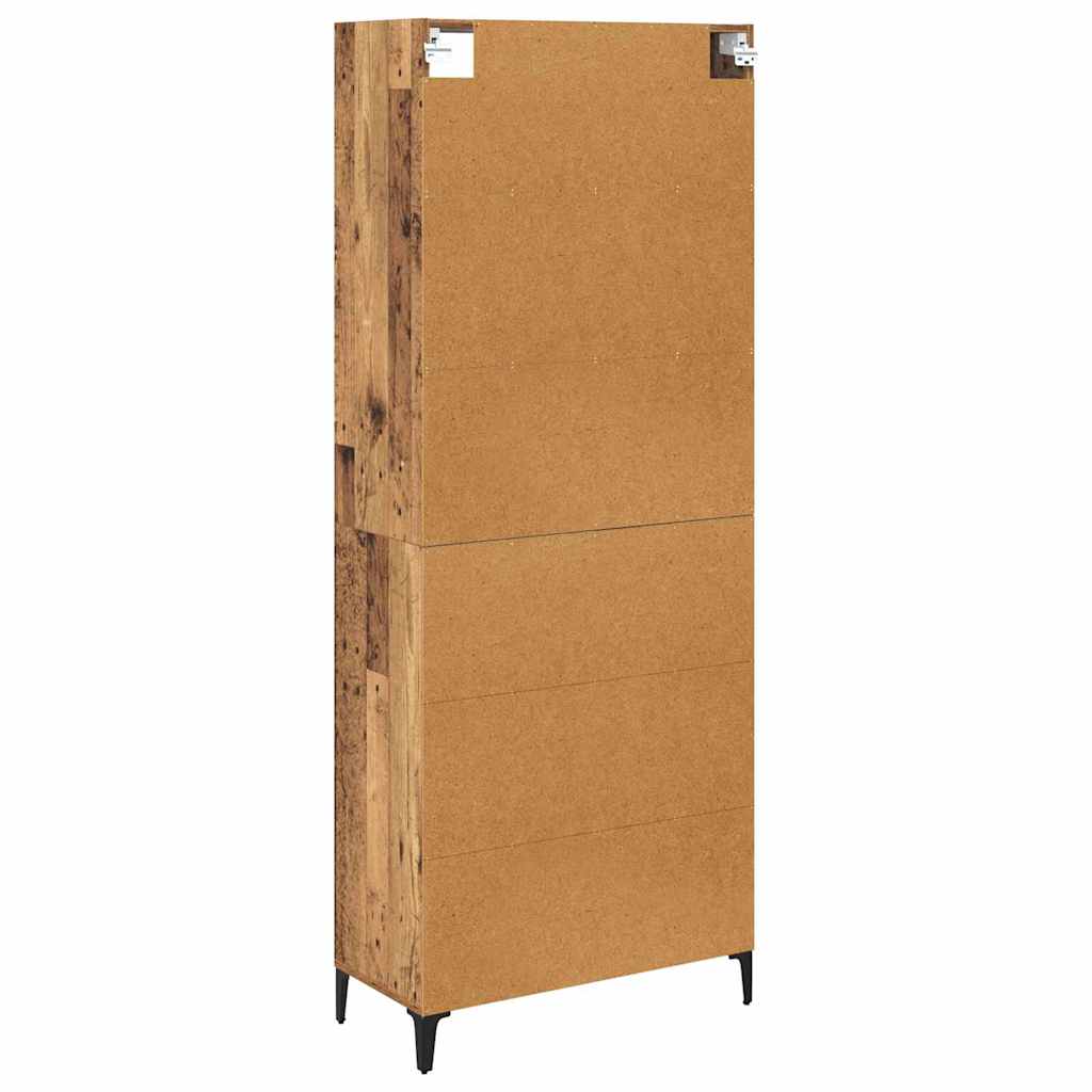 vidaXL Highboard Stare drewno 69,5 x 34 x 180 cm