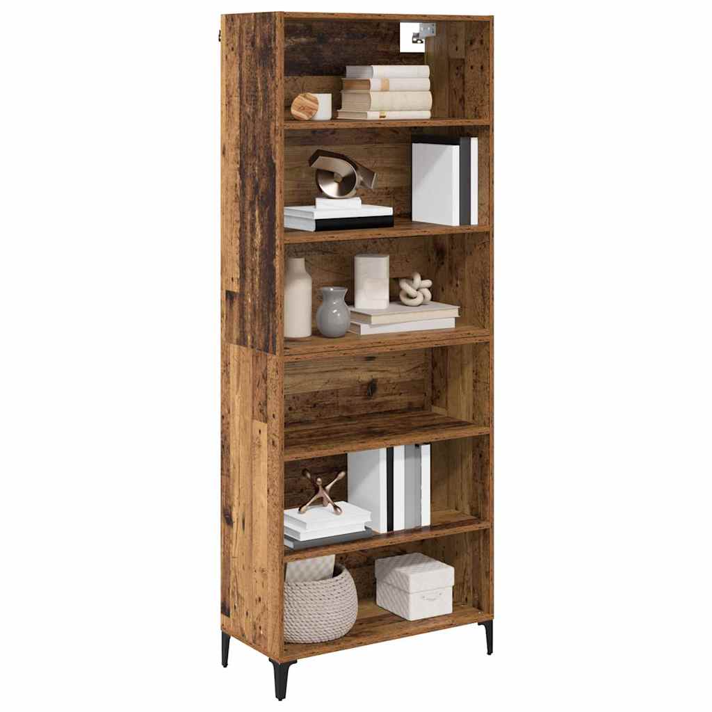 vidaXL Highboard Stare drewno 69,5 x 34 x 180 cm