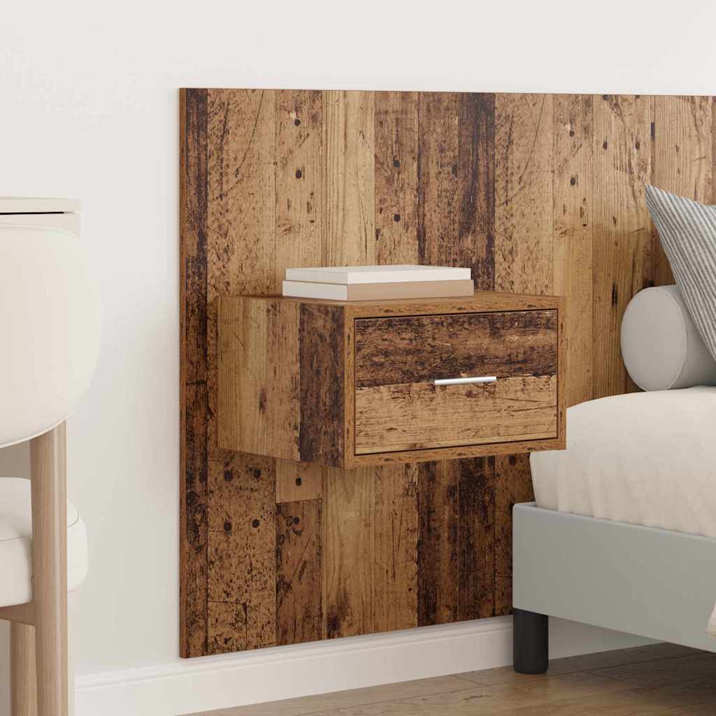 vidaXL Zagłówek z szafką 3 pcs Stare drewno Materiał drewnopochodny