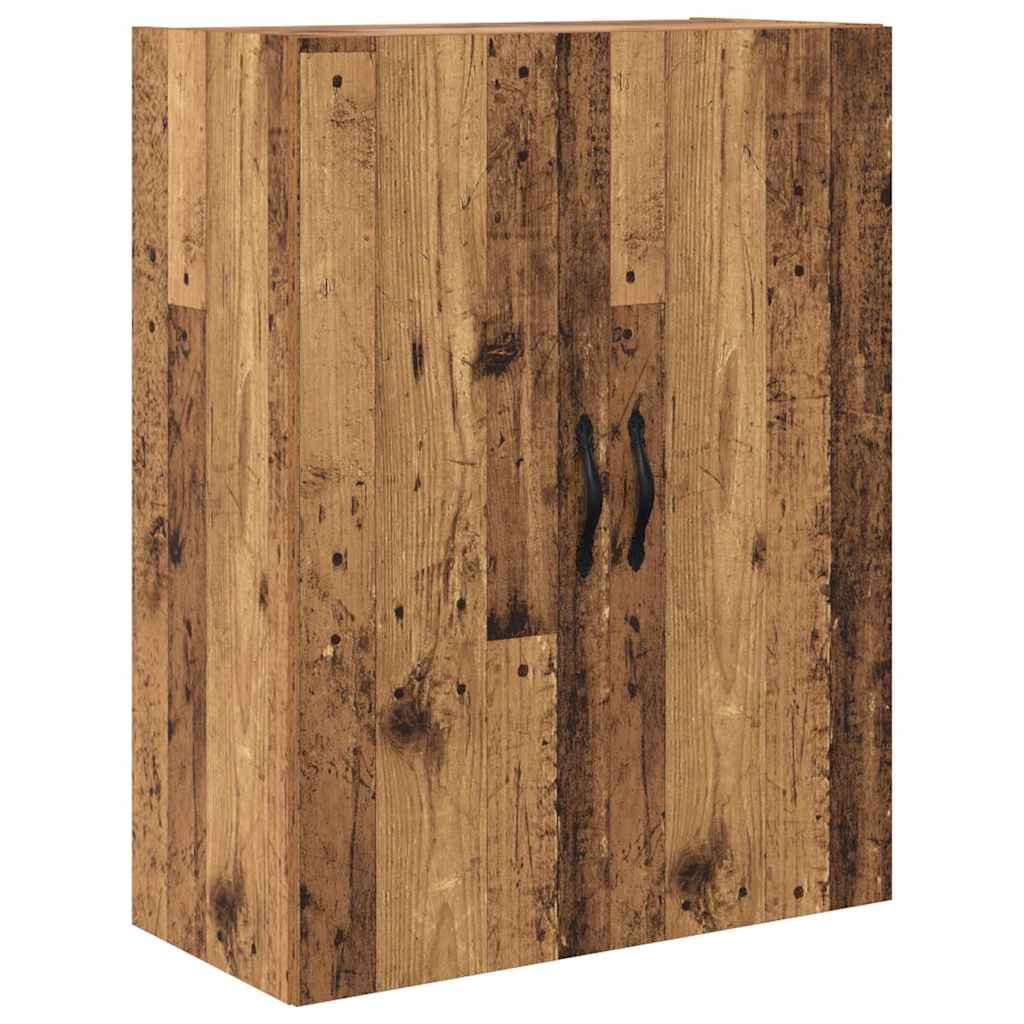 vidaXL Highboard 2 pcs Stare drewno Drewno inżynieryjne i szkło
