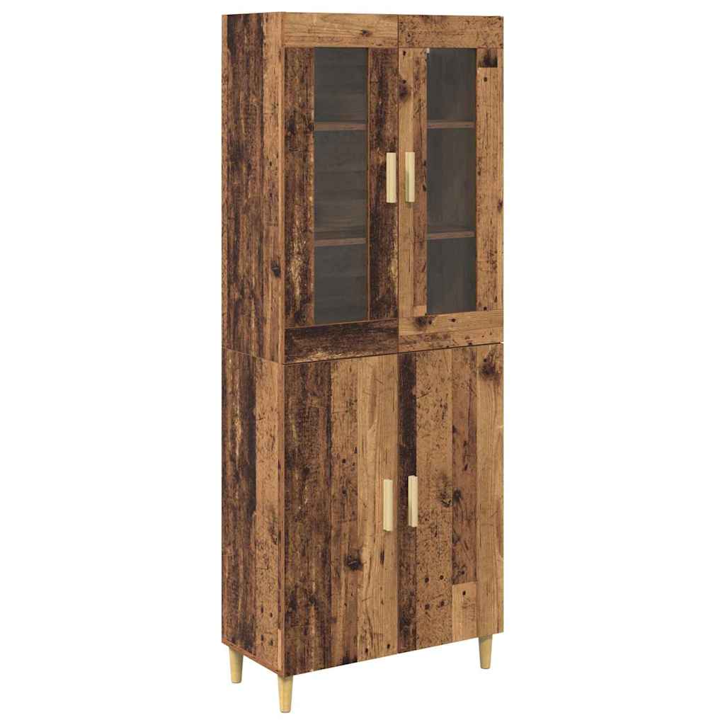vidaXL Highboard Stare drewno 69,5 x 34 x 180 cm