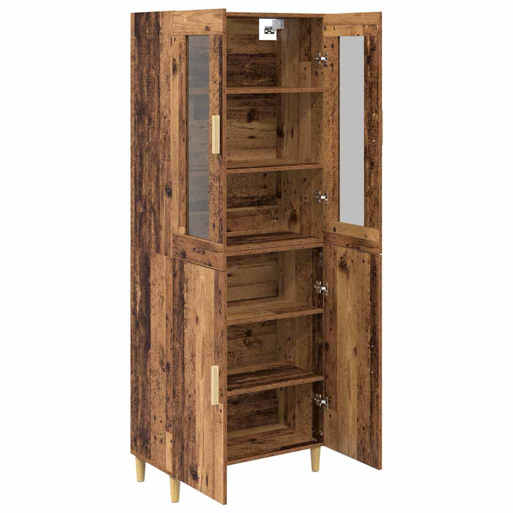 vidaXL Highboard Stare drewno 69,5 x 34 x 180 cm