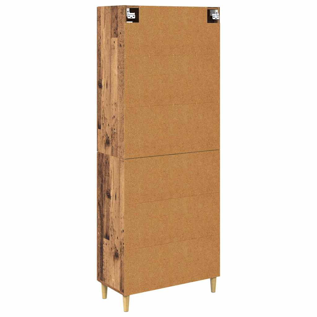 vidaXL Highboard Stare drewno 69,5 x 34 x 180 cm