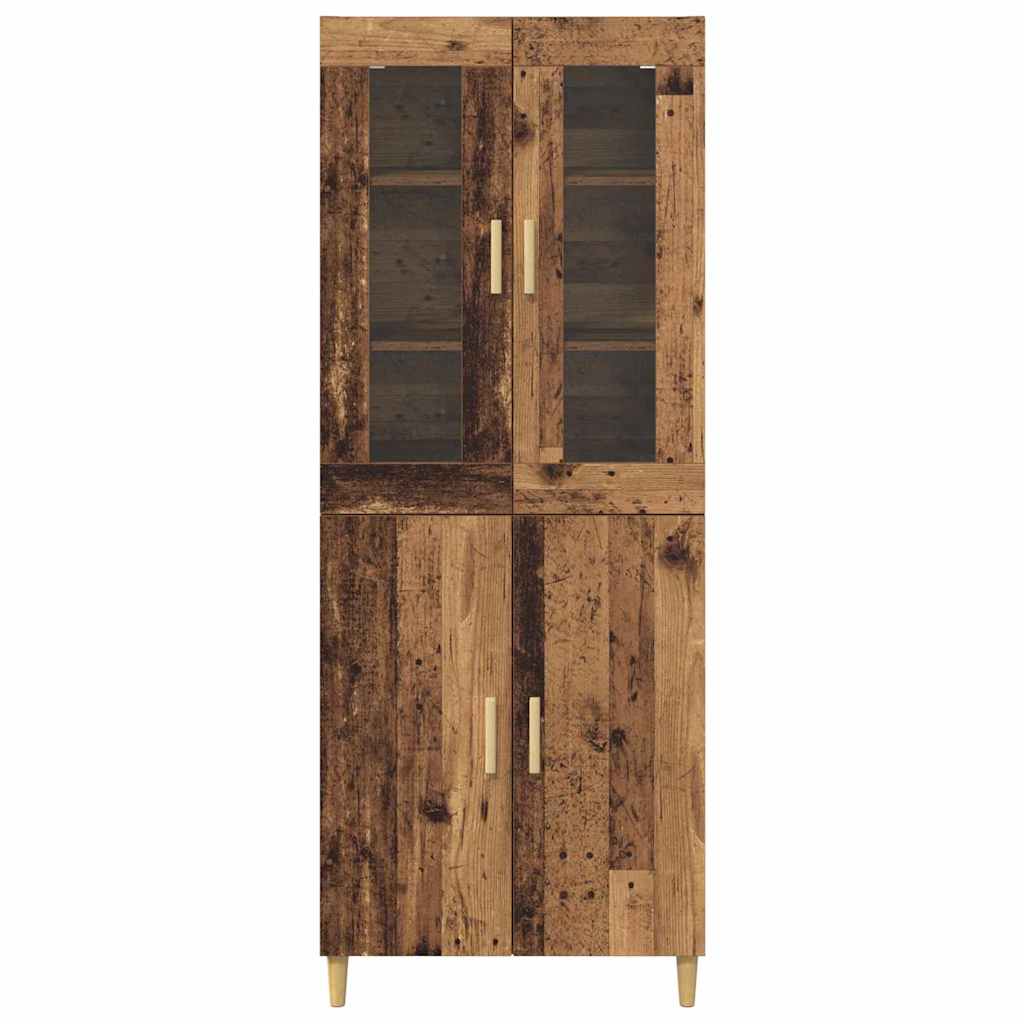 vidaXL Highboard Stare drewno 69,5 x 34 x 180 cm