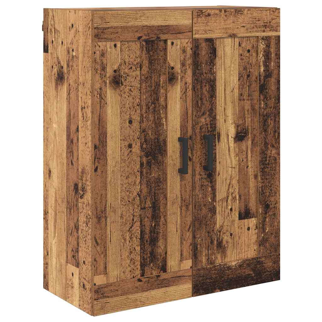 vidaXL Highboard z szufladą 2 pcs Stare drewno Materiał drewnopochodny