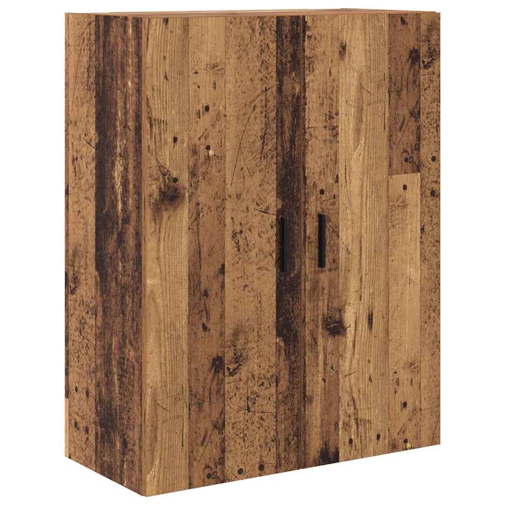 vidaXL Highboard 2 pcs Stare drewno Drewno inżynieryjne i szkło