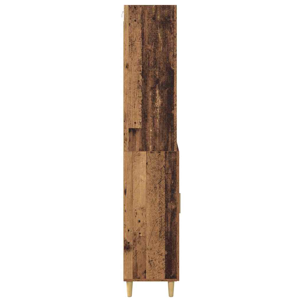 vidaXL Highboard z szufladą Stare drewno 69,5 x 34 x 180 cm