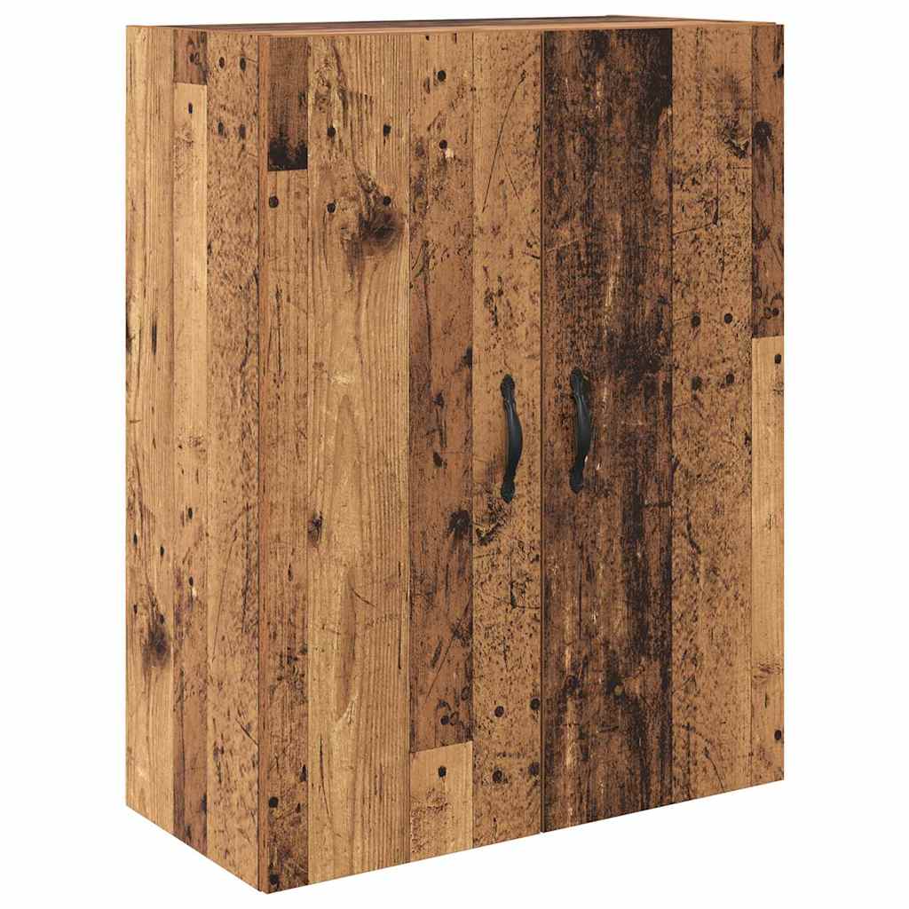 vidaXL Highboard z szufladą 2 pcs Stare drewno Materiał drewnopochodny